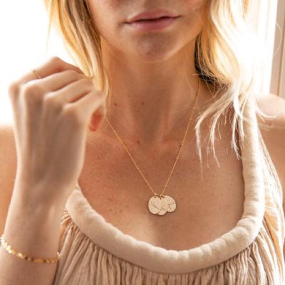Gemini Bohemian Zodiac Astrology Charm Necklace - Picture 5 of 14